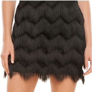 Ella Mose Black Fringe Skirt